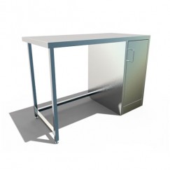 Pharmaceutical table with drawer