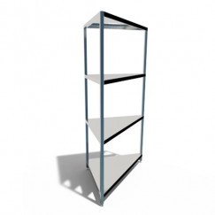 Pharmaceutical triangular shelving unit