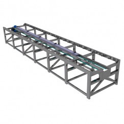 Feeding roller conveyor